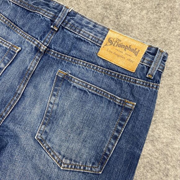 The Stronghold Relaxed Tapered Jeans Men's Size 32x30 Blue Denim Button Fly - Picture 8 of 9